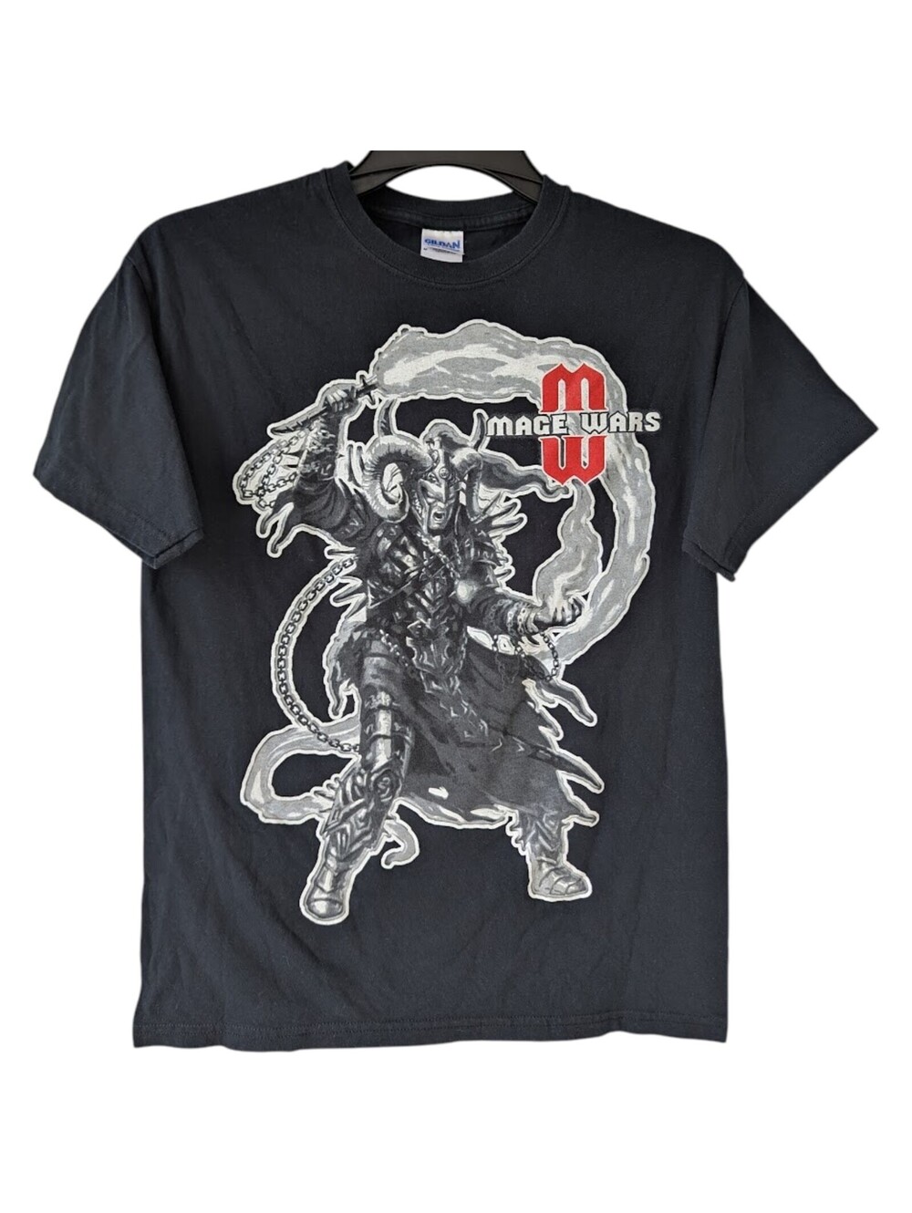 Mage Wars Board Game Promo T-Shirt Mens Medium Black Arcane Wonders Tee 19x27
